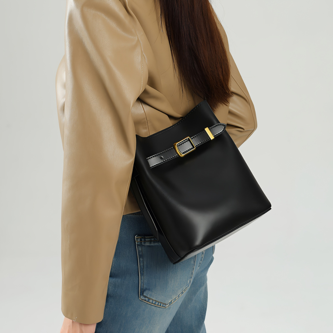 Lydia Buckle Bucket Bag