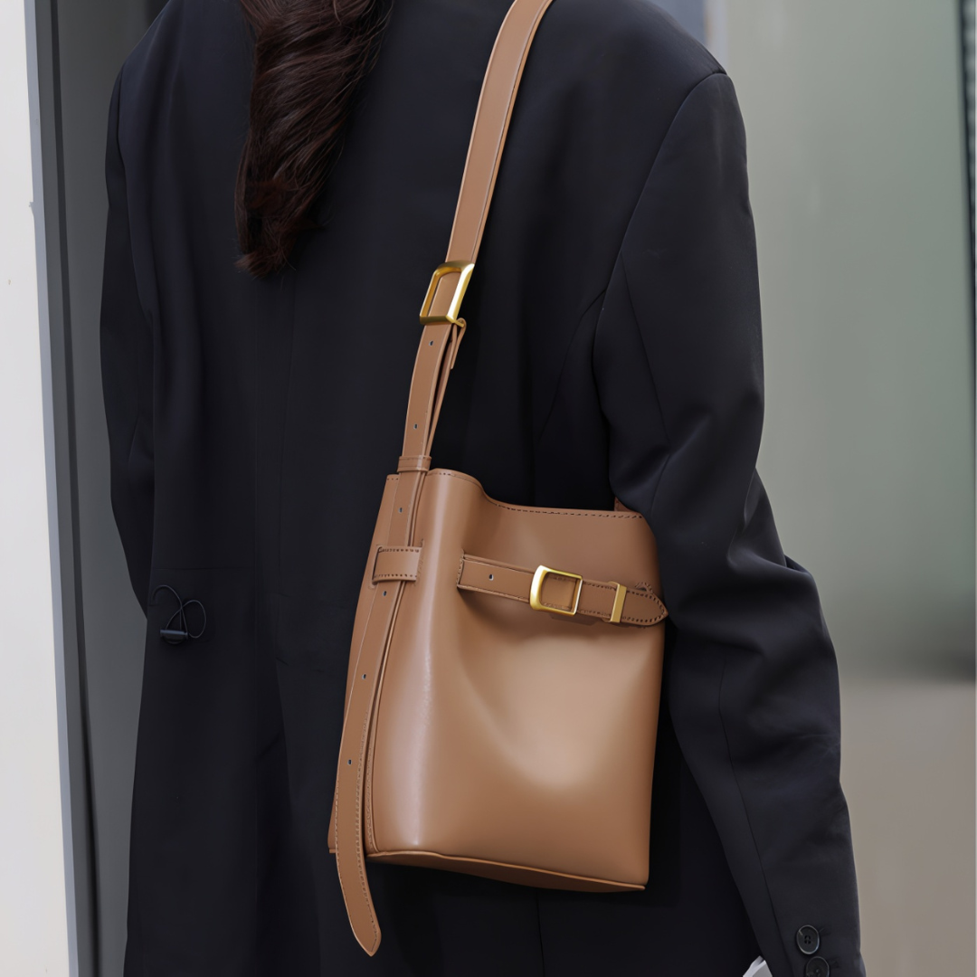 Lydia Buckle Bucket Bag