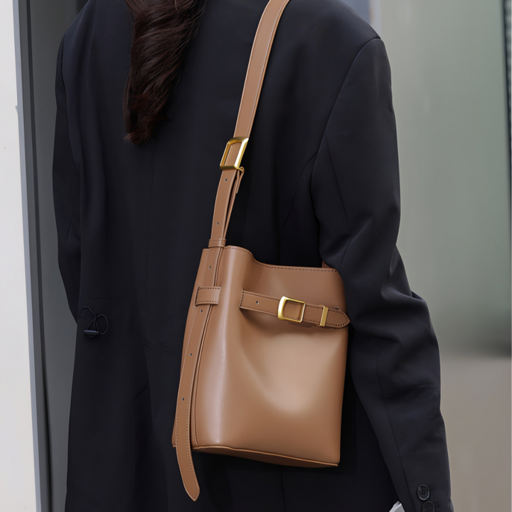Lydia Buckle Bucket Bag