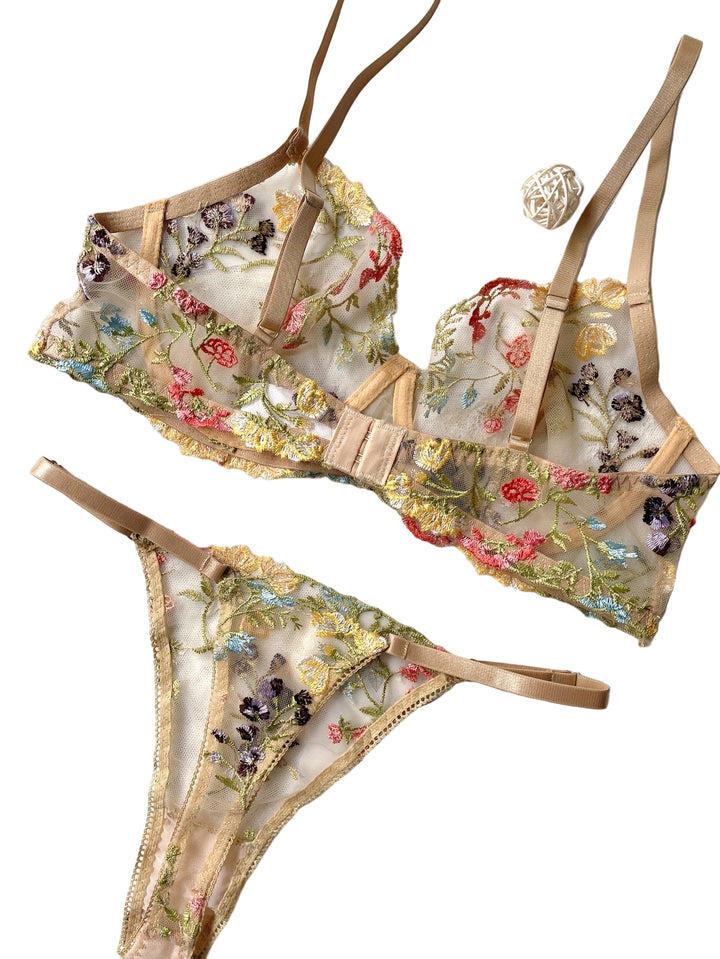 Islynn - Soulful Embroidered Lingerie Set