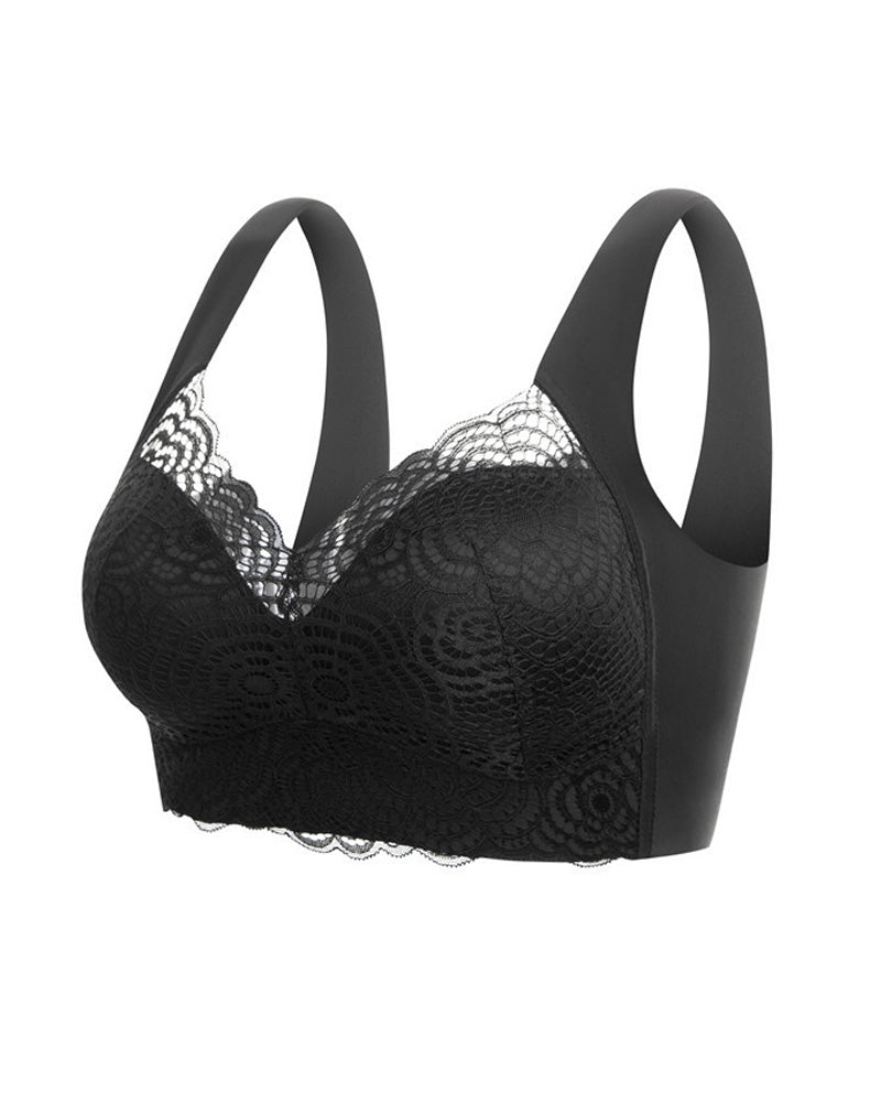 Floravessia – Full-Figure Seamless Lace Bra