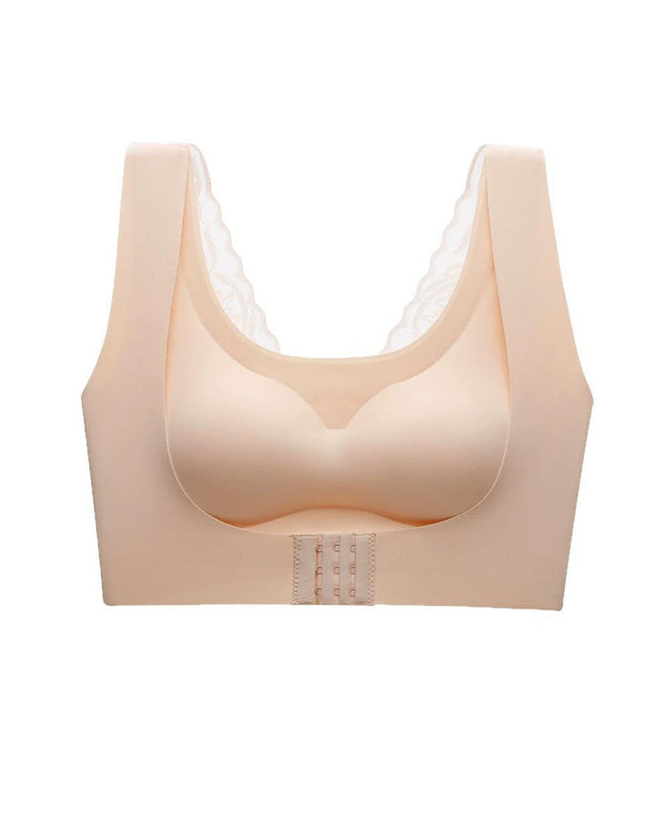 Elyssara – Seamless Front Button Lace Bra
