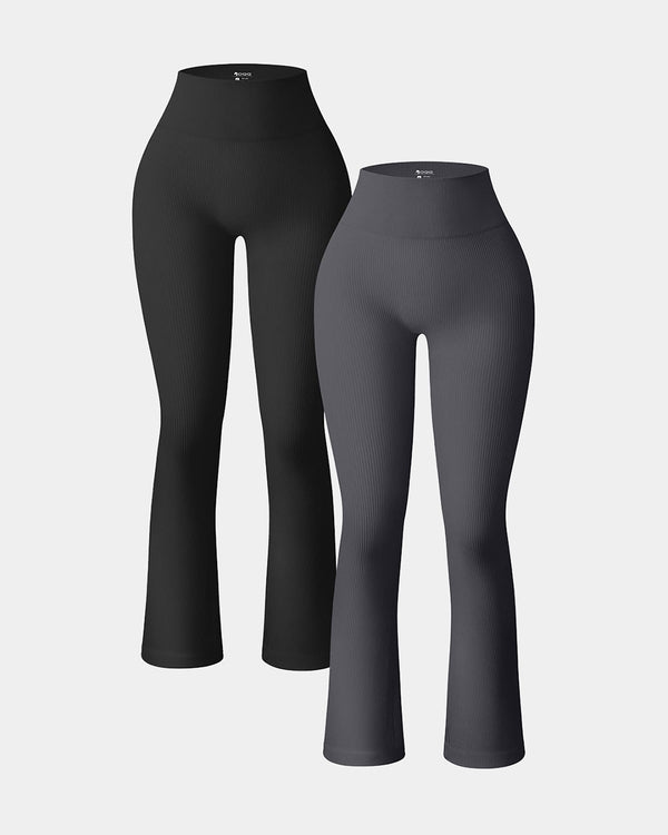 Calisandrae – Two-Pack High-Waist Flare Leggings