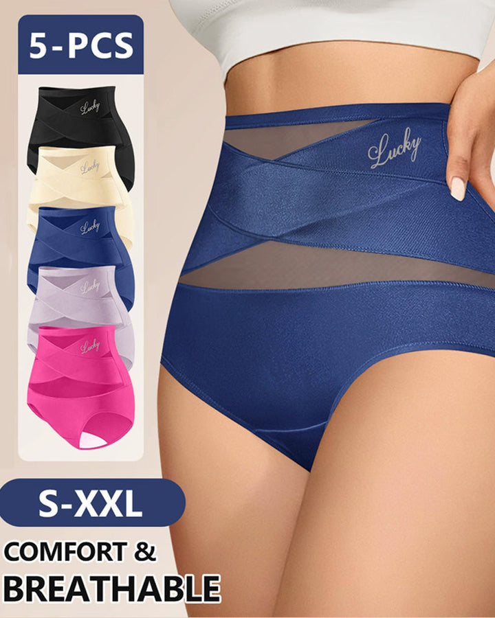 Valorynna – Three-Pack High-Waist Mesh Hip-Lifting Briefs