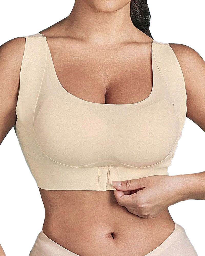 Elyssara – Seamless Front Button Lace Bra