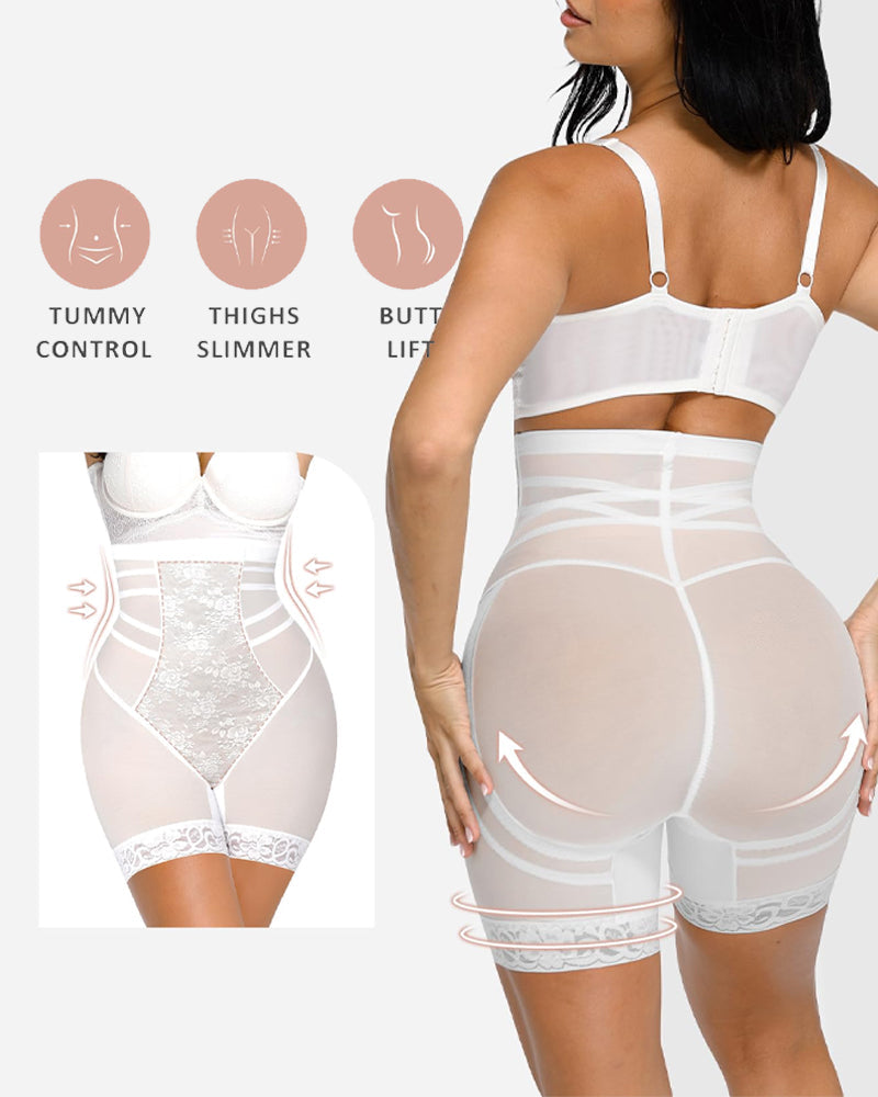 Auryndelle – High-Waist Lace Shaping Shorts