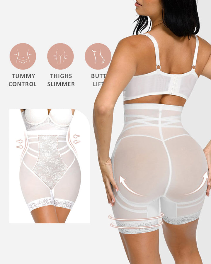 Auryndelle – High-Waist Lace Shaping Shorts