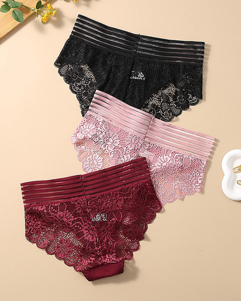 Cyralissevia – High-Waist Lace Seamless Panties