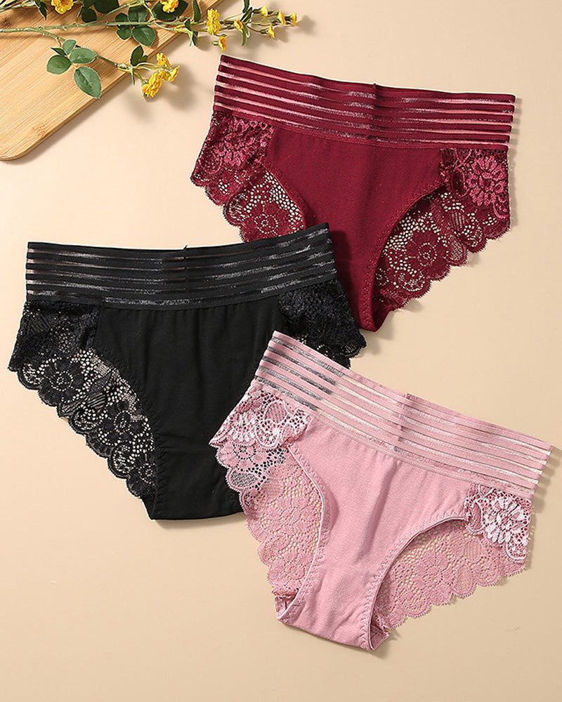 Cyralissevia – High-Waist Lace Seamless Panties