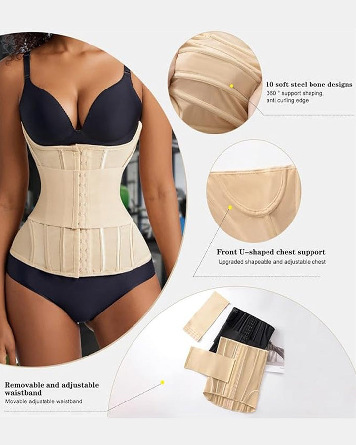 Sylvarenneira – Steel Bone Waist Trainer Bodysuit
