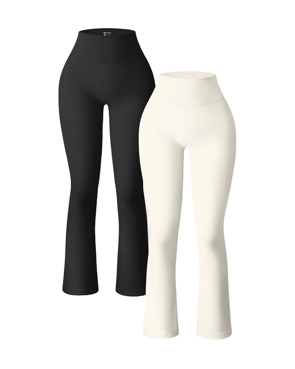 Calisandrae – Two-Pack High-Waist Flare Leggings