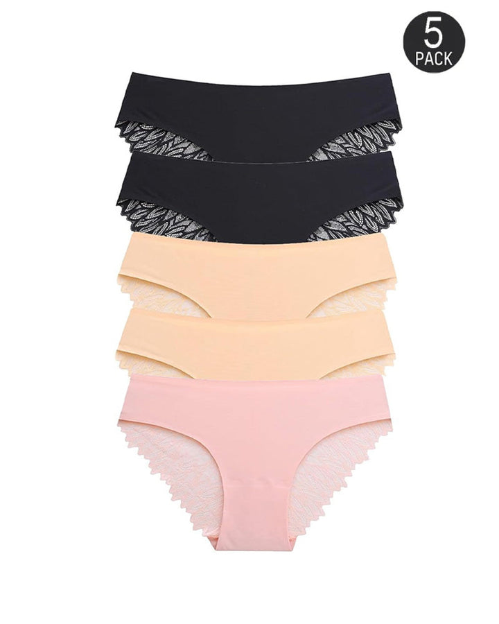 Cyralynae – Five-Pack Seamless Lace Panties