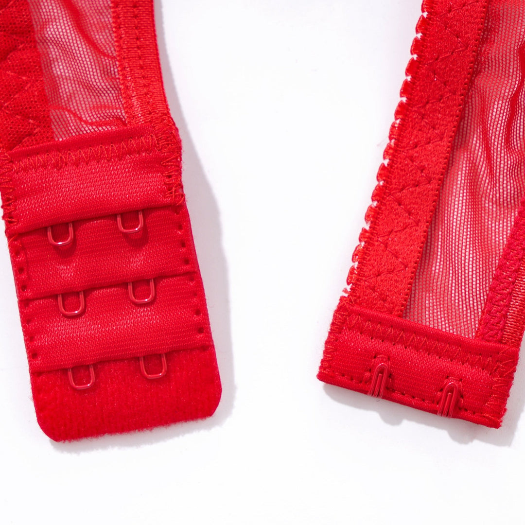 Valentina – Red Strappy Lingerie Set
