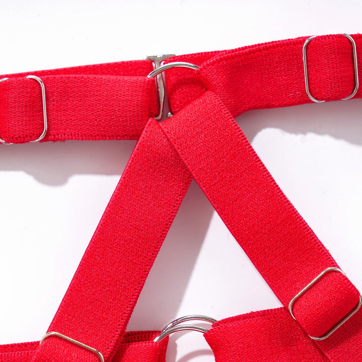 Valentina – Red Strappy Lingerie Set