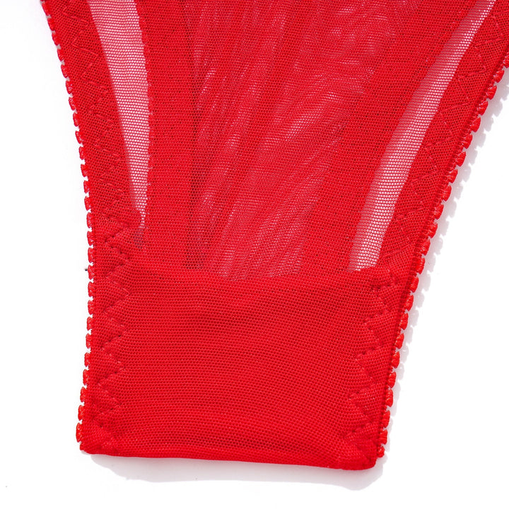 Valentina – Red Strappy Lingerie Set