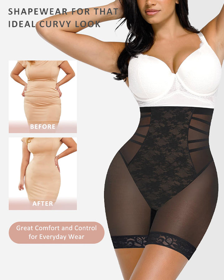 Auryndelle – High-Waist Lace Shaping Shorts