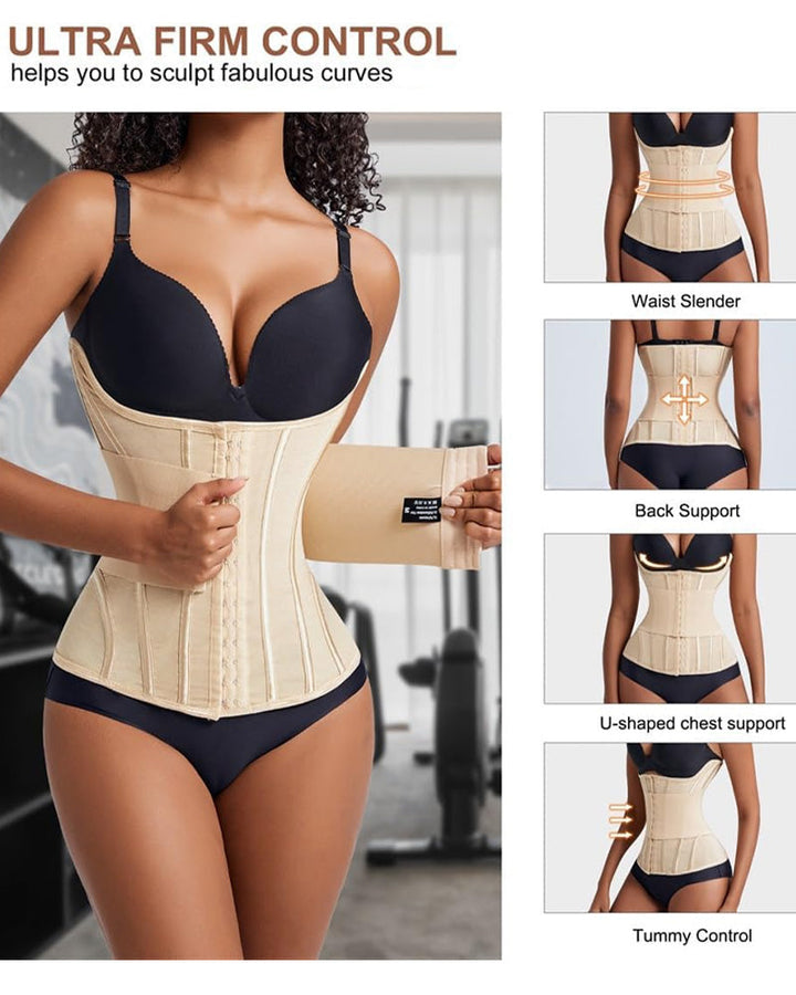Sylvarenneira – Steel Bone Waist Trainer Bodysuit