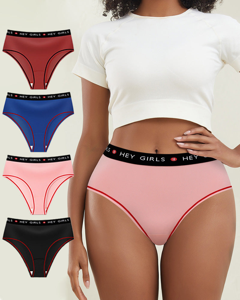 Aveloria – Four-Pack Color Block Mid-Rise Briefs