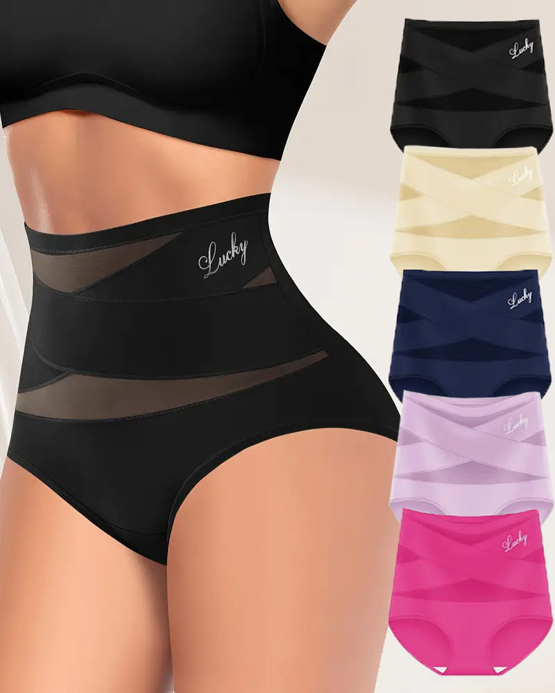 Valorynna – Three-Pack High-Waist Mesh Hip-Lifting Briefs