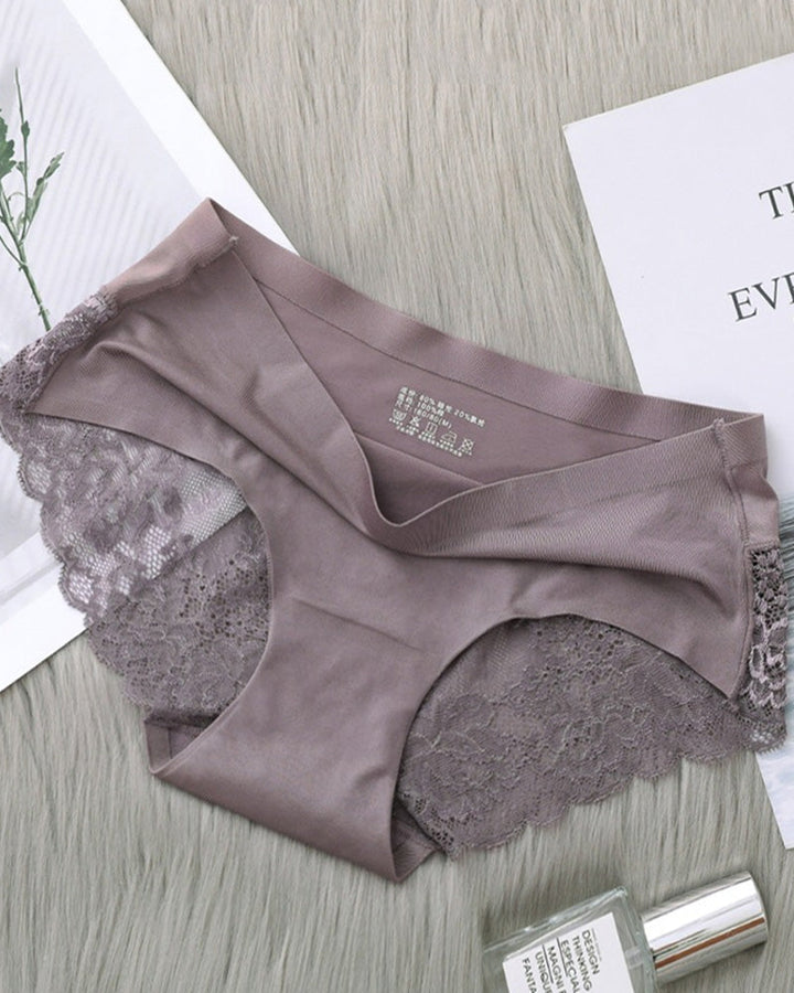 Florenyra – Ice Silk Lace Low-Rise Briefs