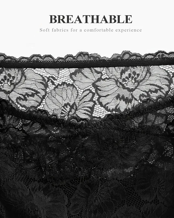 Sylvarenneyae – Five-Pack Lace High-Waist Briefs