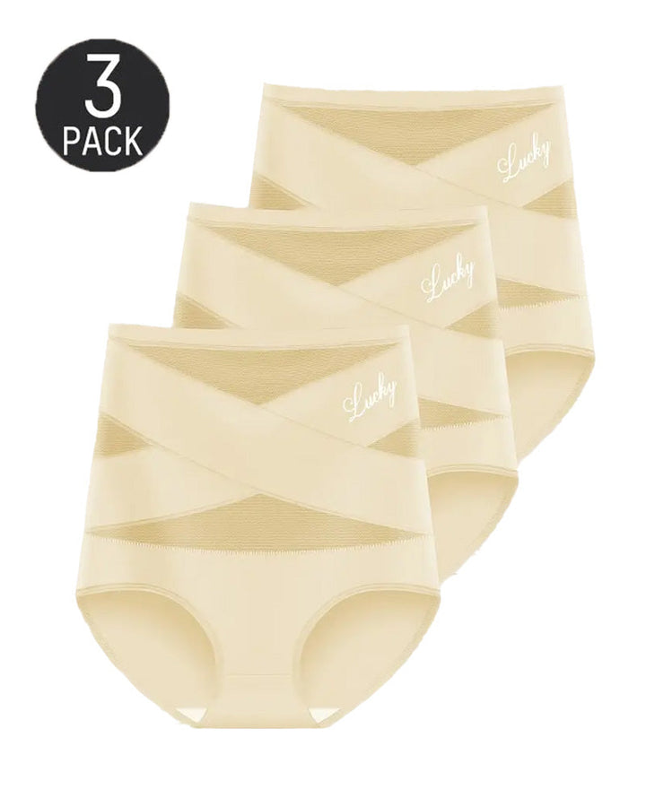 Valorynna – Three-Pack High-Waist Mesh Hip-Lifting Briefs