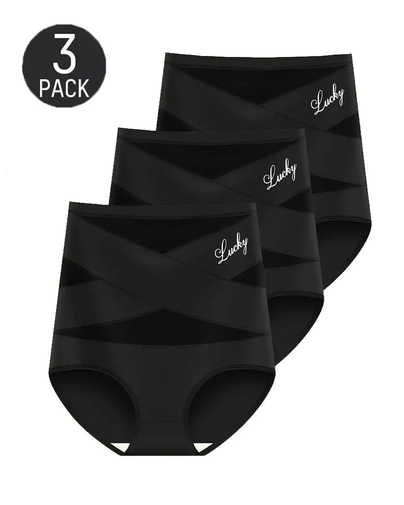 Valorynna – Three-Pack High-Waist Mesh Hip-Lifting Briefs