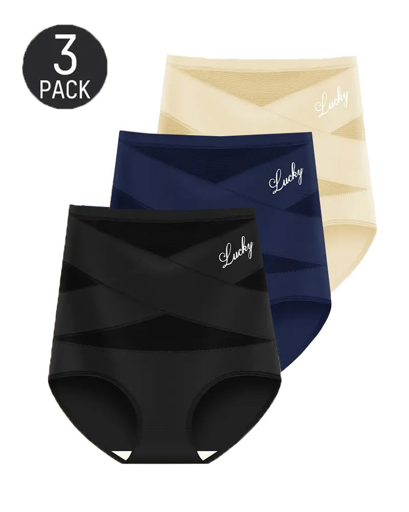 Valorynna – Three-Pack High-Waist Mesh Hip-Lifting Briefs