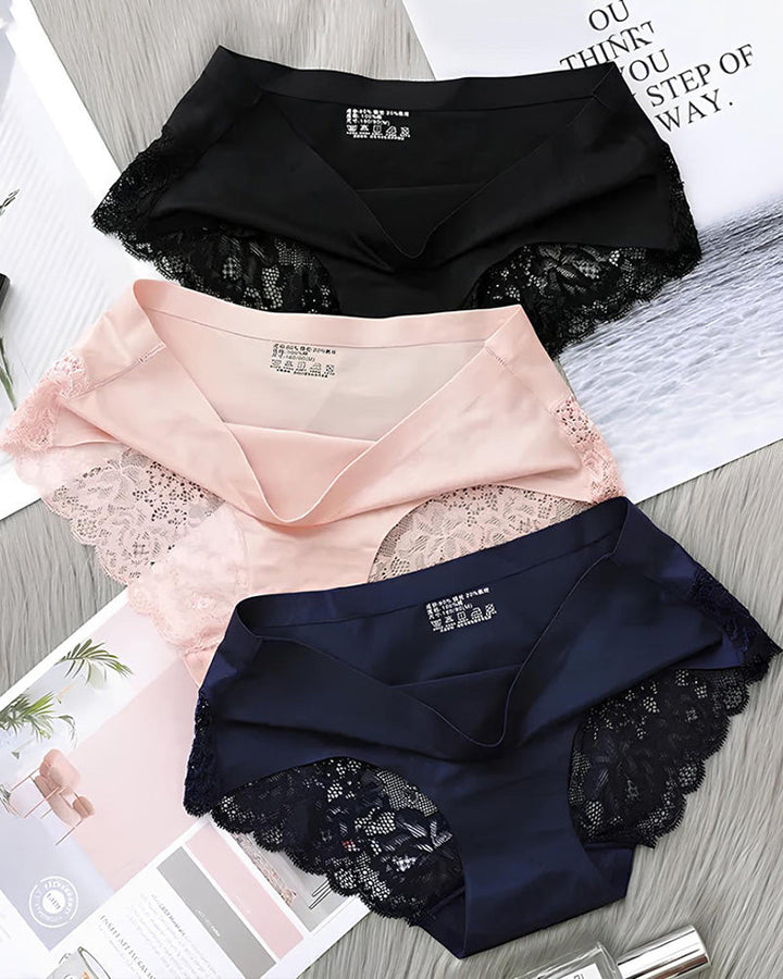 Florenyra – Ice Silk Lace Low-Rise Briefs