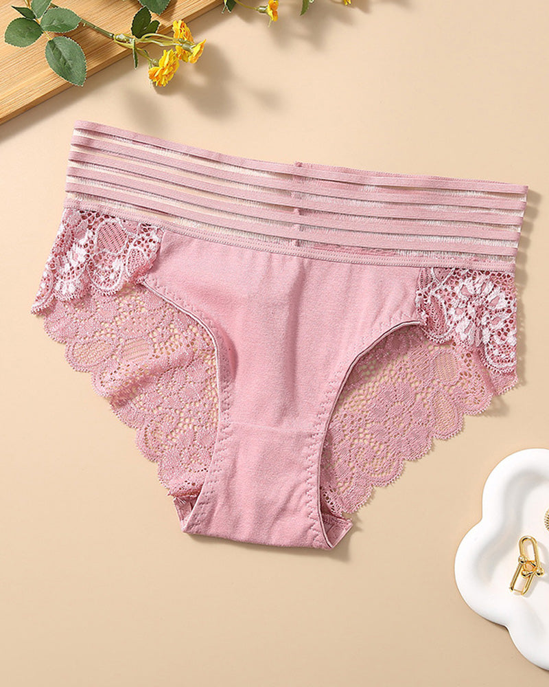 Cyralissevia – High-Waist Lace Seamless Panties