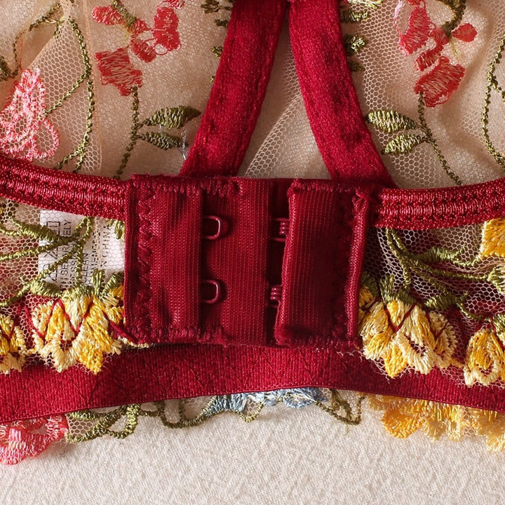 Serena – Boho Embroidered Lingerie Set