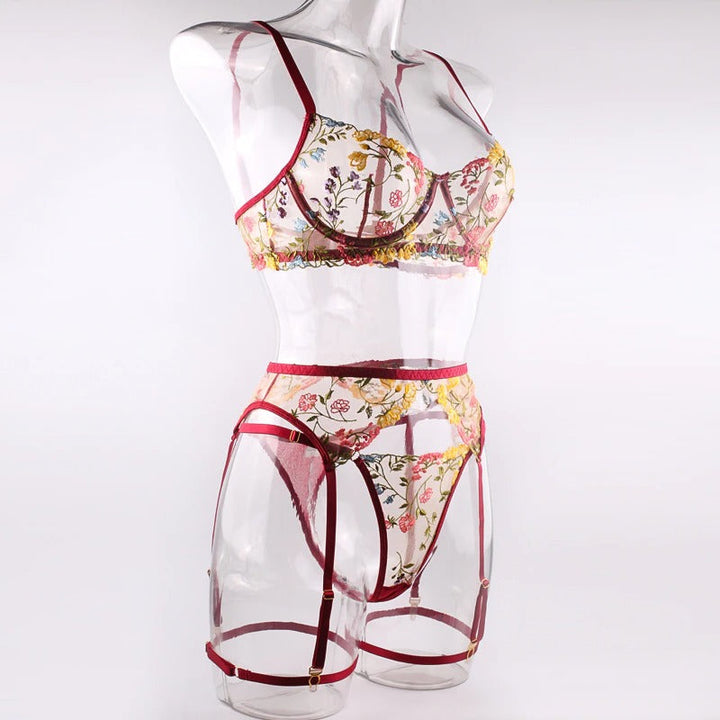 Serena – Boho Embroidered Lingerie Set