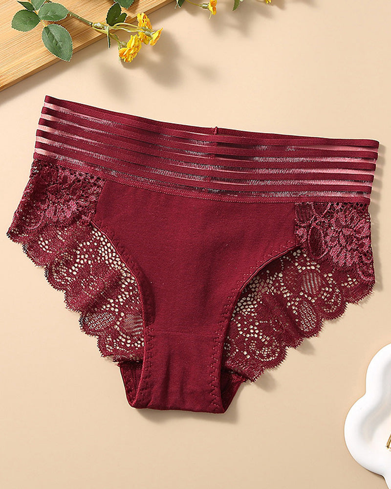 Cyralissevia – High-Waist Lace Seamless Panties
