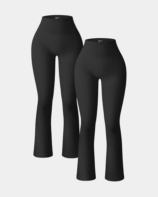 Calisandrae – Two-Pack High-Waist Flare Leggings