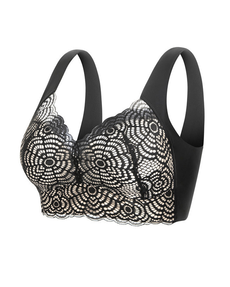 Floravessia – Full-Figure Seamless Lace Bra