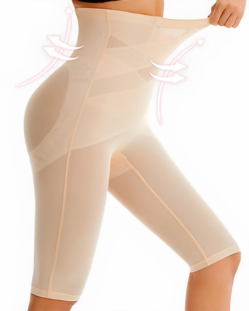 Melanisse – High-Waist Mesh Shaping Tights