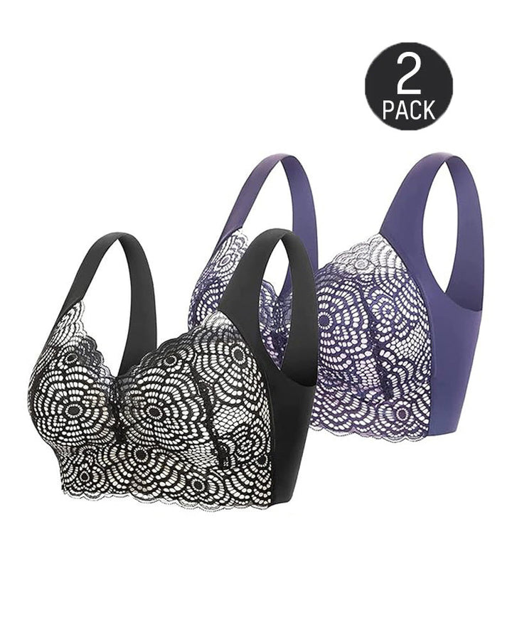 Floravessia – Full-Figure Seamless Lace Bra