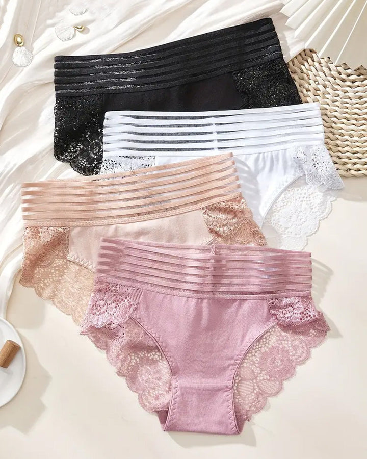 Cyralissevia – High-Waist Lace Seamless Panties