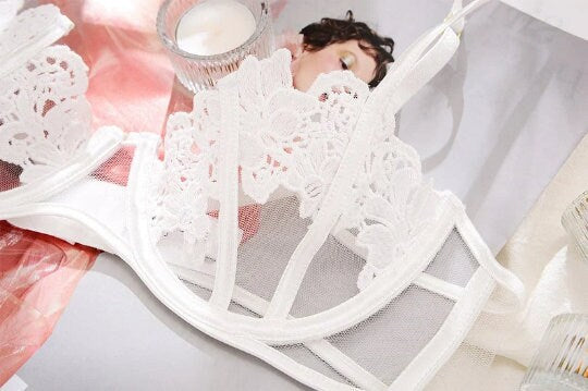 Arabella – Bridal Flower Lingerie Set