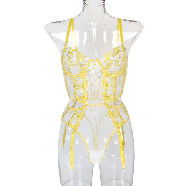 Aurora – Floral Embroidery Bodysuit