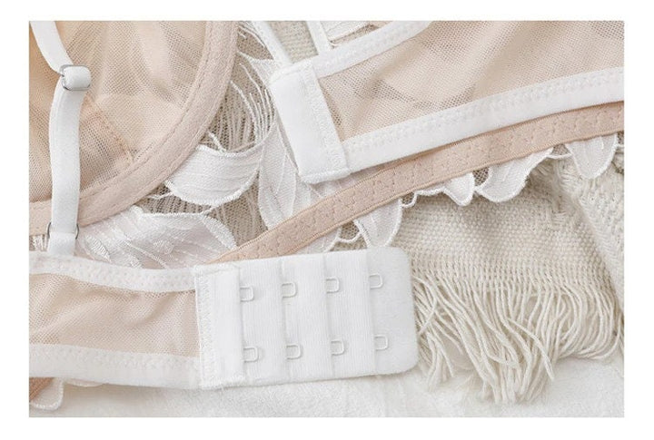 Evangeline – White Lace Embroidered Set