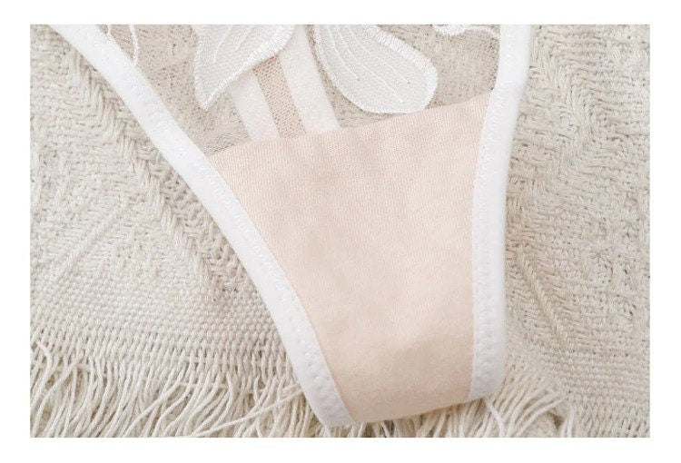 Evangeline – White Lace Embroidered Set