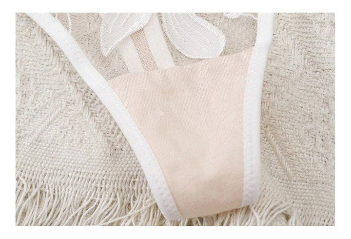 Evangeline – White Lace Embroidered Set