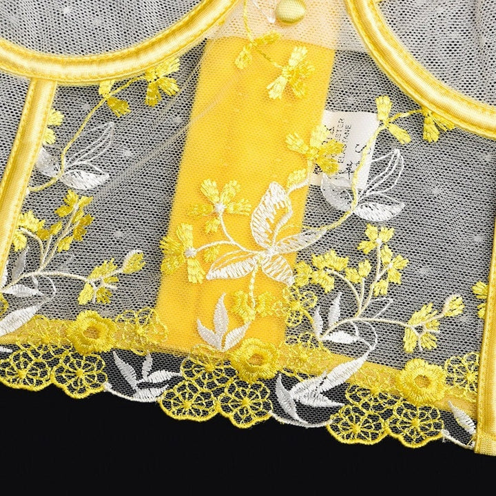 Aurora – Floral Embroidery Bodysuit