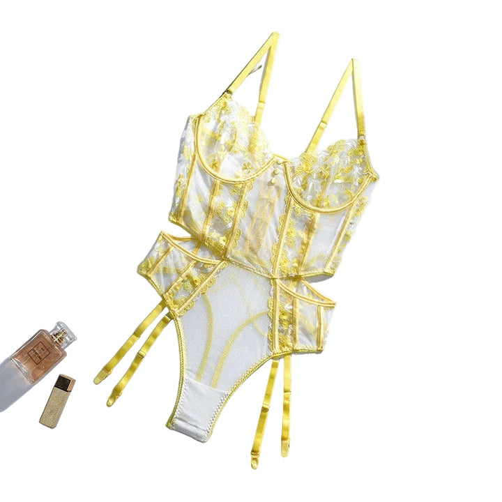 Aurora – Floral Embroidery Bodysuit