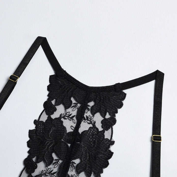 Corinne – Black Racerback Lingerie Set