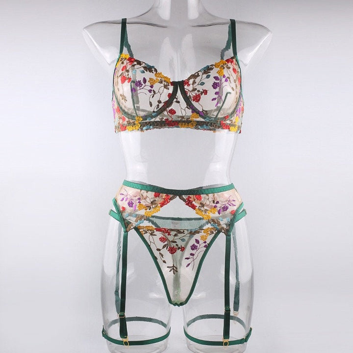 Elodie – Boho Embroidered Lingerie Set