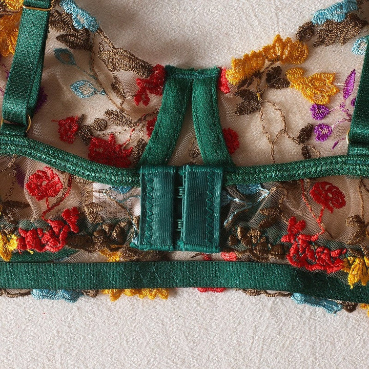 Elodie – Boho Embroidered Lingerie Set