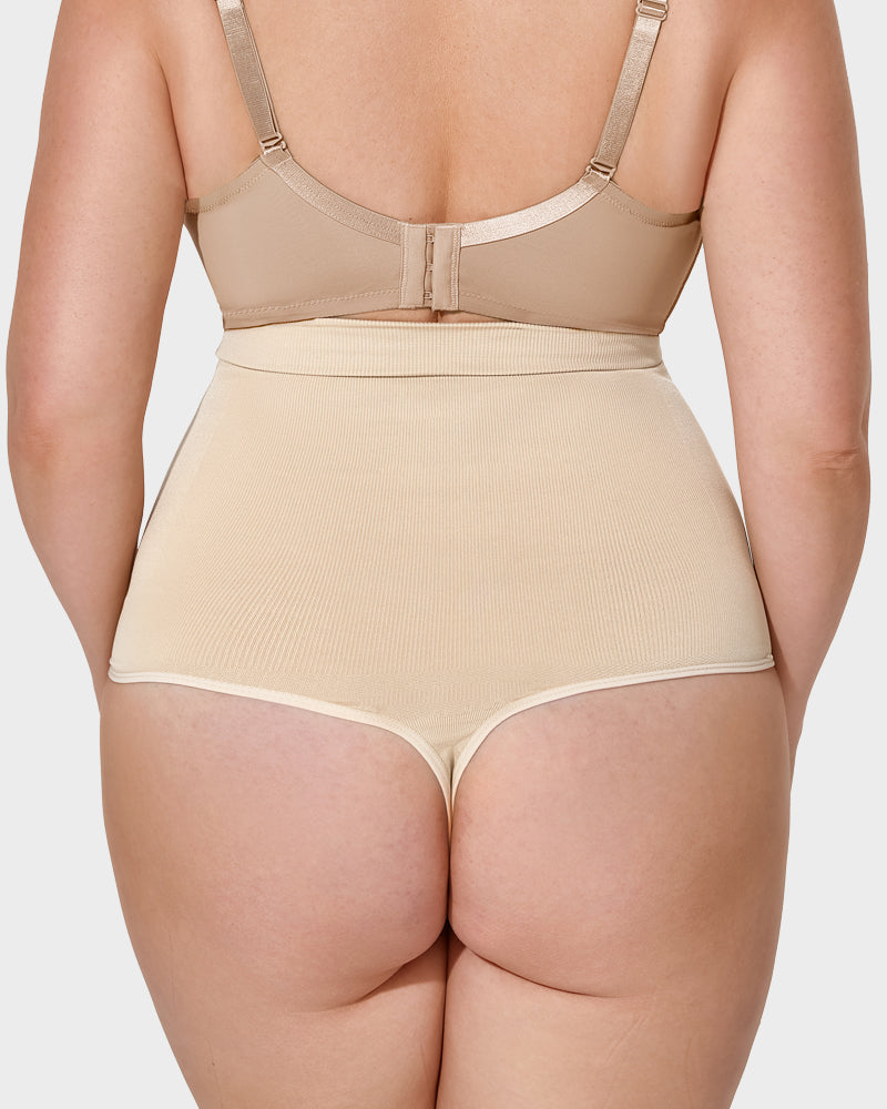 Sylvarissea – Two-Pack High-Waist Tummy Control Thongs