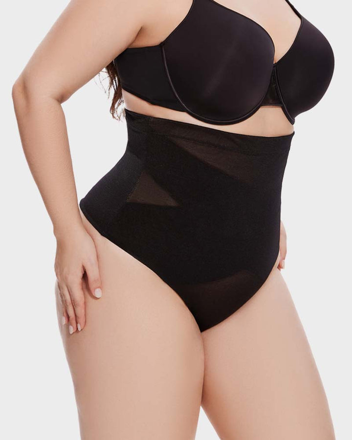Cyralynxia – High-Waist Mesh Shaping Thong